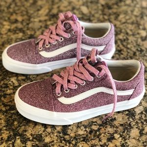 Pink glitter vans 5.5